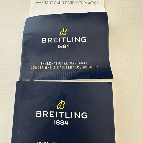 Breitling watch. With paper work and leather case - Picture 6 of 8